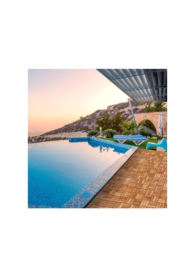 5 Koli Tik Ağacı Parke Balkon Teras Yer Döşemesi Masif Ahşap 5x9 45 Adet