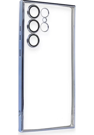 Newface Samsung Galaxy S24 Ultra Kılıf Razer Lensli Silikon - Gold Altın