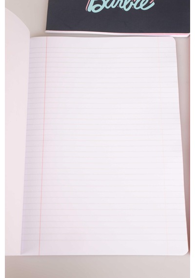 Dekomus İle Lisanslı Barbıe Tekli A4 60 Yaprak Çizgili Defter