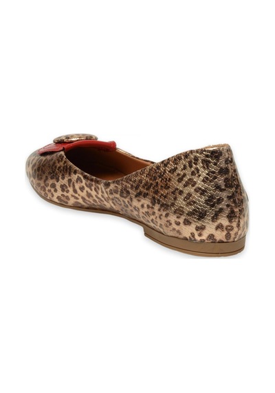 Mammamia D25ya-7225 Günlük Leopar Kadın Babet LEOPAR