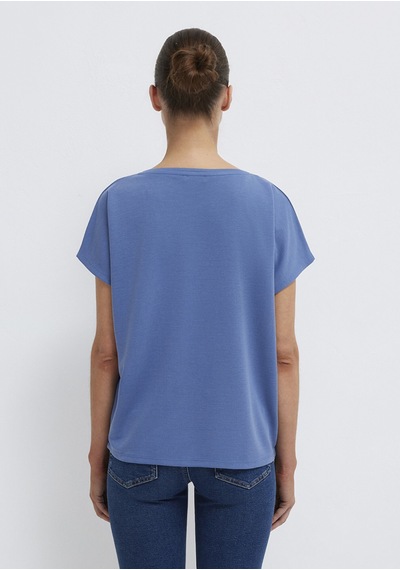 Mavi - Mavi Tencel Tişört 167245-70738 Mavi