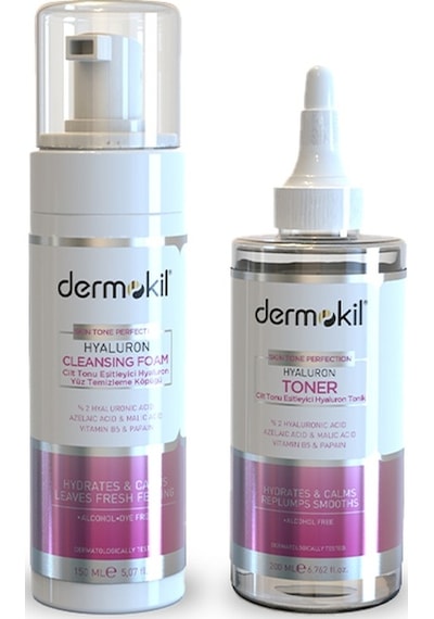 Dermokil Hyaluron Tonik 200 ML + Yüz Temizleme Köpüğü 150 ML