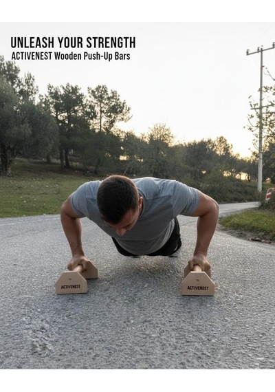 Acti-bars - Ahşap Şınav Barı Push Up Bars - Calisthenics