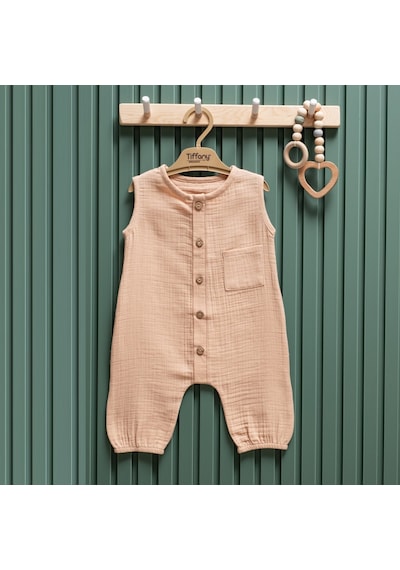 Tiffany Baby & Kids Tiffany Baby Müslin Theme Uzun Atlet Tulum 26024 Bej