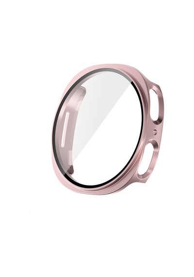 Galaxy Uyumlu Watch 8 40mm Sert Pc Kasa Ve Ekran Koruyucu Mkst Watch Gard 38 - Rose Gold