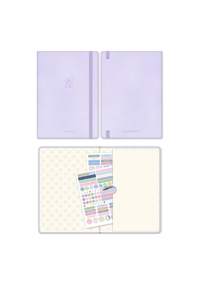 Tr A5 Bullet Journal Noktalı Defter 140 Gr. 80 Yaprak Lavender Mist Genel