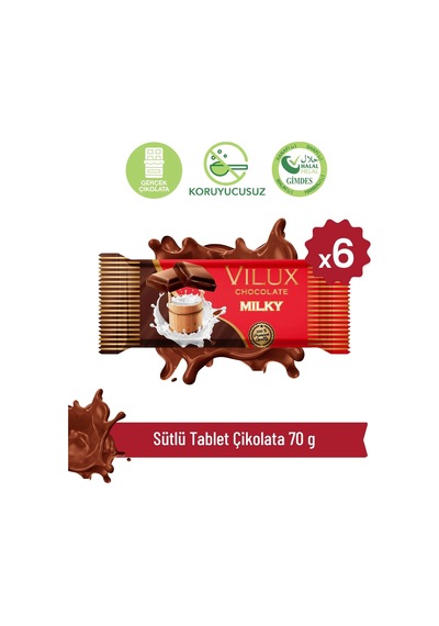 Milat Sütlü Tablet Çikolata 6 70 G