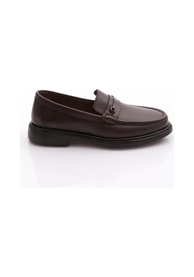 Dgn 2385 Erkek Loafer Ayakkabi Kahve
