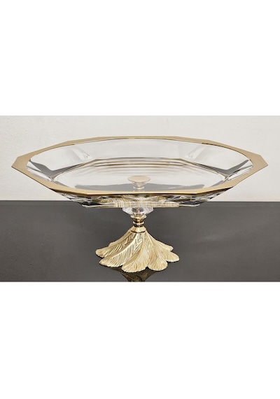 Atabey Home Avangarde Gold Döküm Semazen Ayaklı Gold Yaldızlı Büyük Boy Sunumluk Paşabahçe Reflection