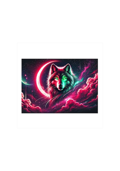 Neon Kurt Portresi Hediyelik Mdf Tablo