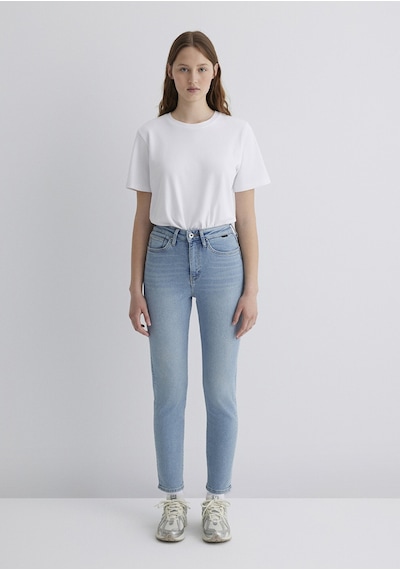 Mavi - Star Gold Shape Puslu Buz Mavi Jean Pantolon 101077-89180 Açık Mavi