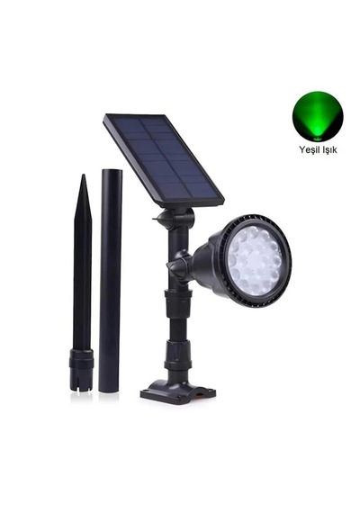 30 Watt Solar Çim Bahçe Armatürü / Çim Saplama Ağaç Aydınlatma Yeşil