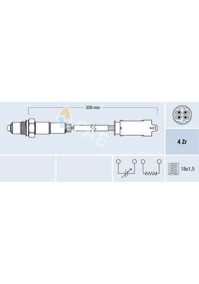 Fae Oksijen Sensörü Kat. Sonrası Bmw M52 M54 M62 M73 E36 E39 E38 E31 E52 Fae 77368 11781742052