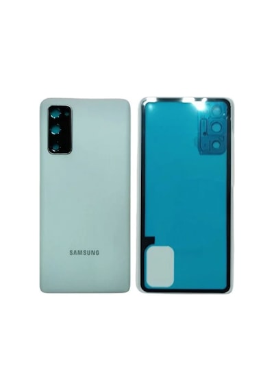 Samsung S20fe Yeşil Uyumlu Kamera Camlı Arka Cam Batarya Pil Kapağı Telefon Arka Kapak 53558195