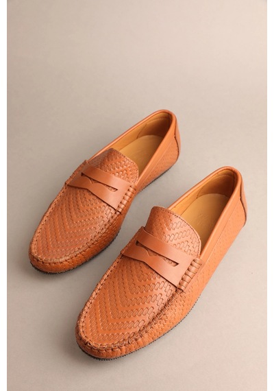 Gondol Erkek Hakiki Deri Klasik Loafer Taba 41 Ttx.20132 Çok Renkli