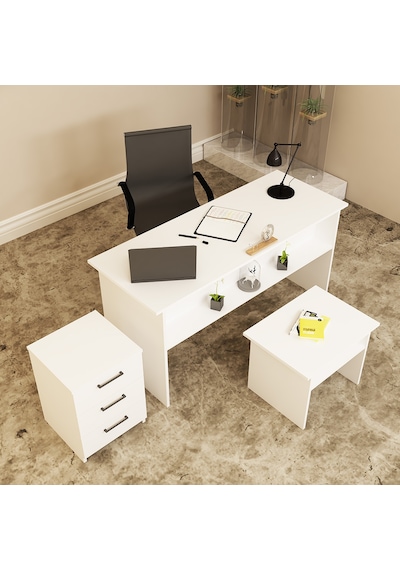 KALENDER DEKOR MERKÜR-1-2-3 OFİS BÜRO MASASI TAKIMI MRK01
