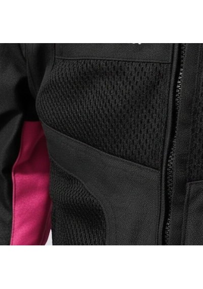 Motosiklet Kadın Mont 4 Mevsim Dynamic Siyah-pembe Motorcu Montu