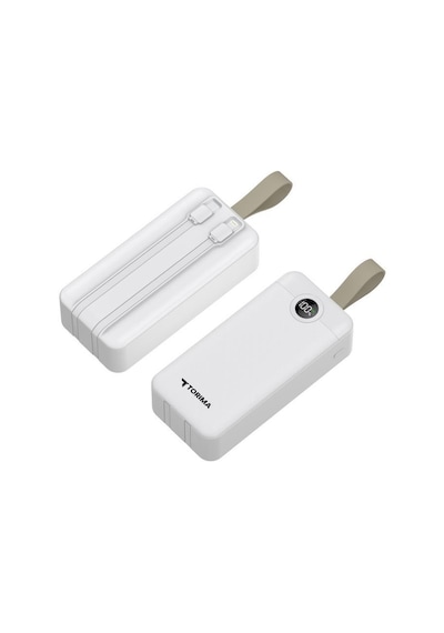 Torima TRM-1035 30000 mAh 2 Çıkışlı Taşınabilir Hızlı Şarj Dijital Göstergeli Powerbank Beyaz