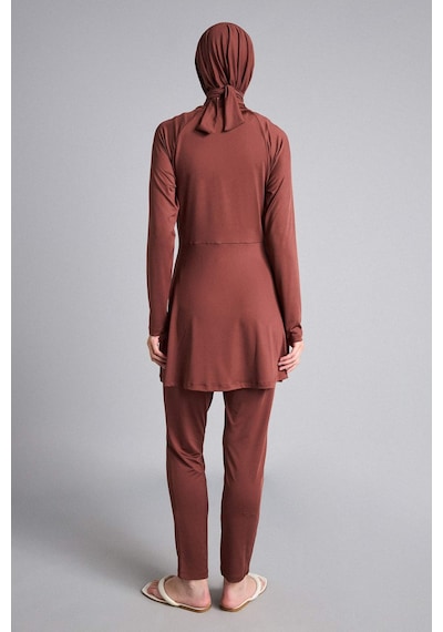 Defacto Regular Fıt 4lü Kahverengi Burkini Mayo G7456ax26hsbn329 Kahve-bn329