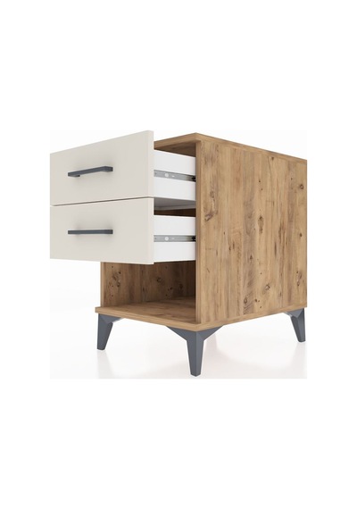Kronos Komodin 2 Çekmeceli 44x59x64 Çam-aytaşı Atlas Çam