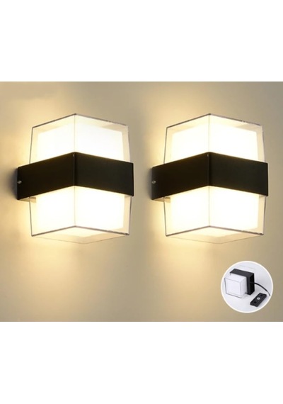 Tr Duvar Lambası Modern Led Işık 12w 3200k Gün Işığı Su Geçirmez Duvar Aplik İç&dış Mekan Aydınlatma 2 Ade