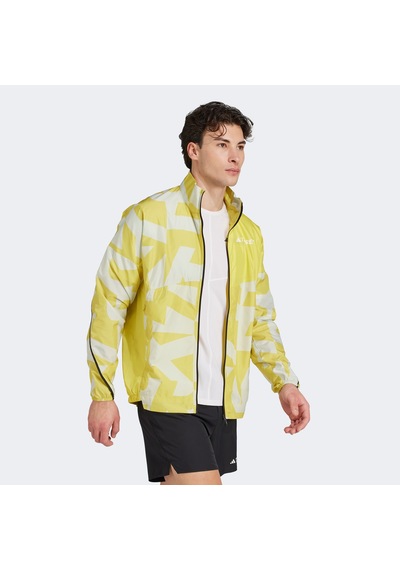 Adidas Terrex Multi Printed Wind Erkek Ceket Jd8431 Sarı