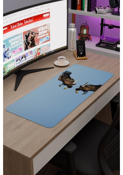 Kartal Kaymaz Dikişli Kauçuk Oyuncu Mousepad V4 - 70x30 Xl Gaming Mouse Pad Fare Altlığı