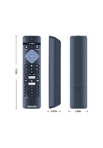 Philips Ambilight Rakuten Netflix Tuşlu Ses Komutlu  Kumandası