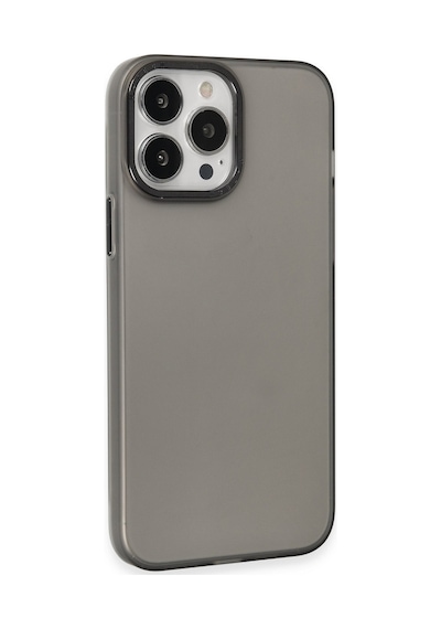 Apple iPhone Uyumlu  15 Pro Uyumlu Kılıf Modos Metal Kapak - Siyah