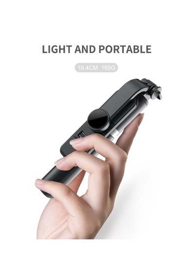 Q07 Selfie Çubuğu Led Işıklı Tripod Bluetooth Kumadanlı100 Cm