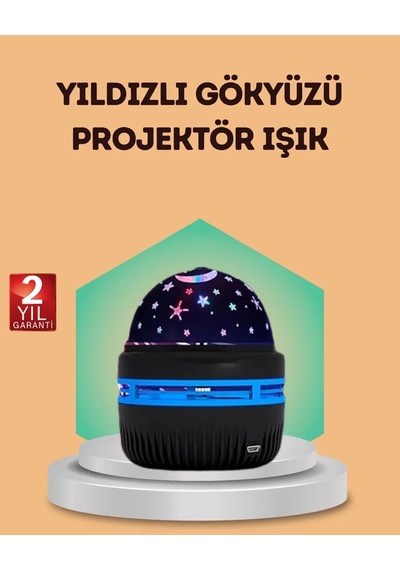 Usb Galaxy Projektör Lamba Romantik Atmosfer, Çocuk Odası, Parti Ve Düğün Işığı Standart