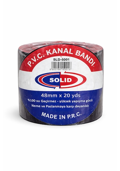 Pvc Kanal İzolasyon Bandı Siyah 48 Mm X 20 Yds 1 Adet