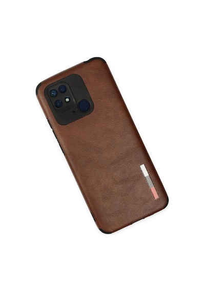 Redmi 10c Kılıf Loop Deri Silikon - Kahverengi Çok Renkli
