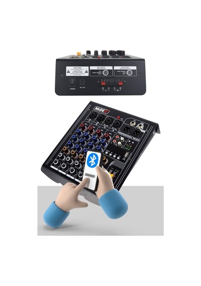 Mp-400 Amfili Power Mikser 2x200 Watt 4 Kanal Bluetooth Usb Efekt Kayıt