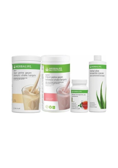 Aylık Kilo Aşağı Seti 2 Shake+aloevera+çay