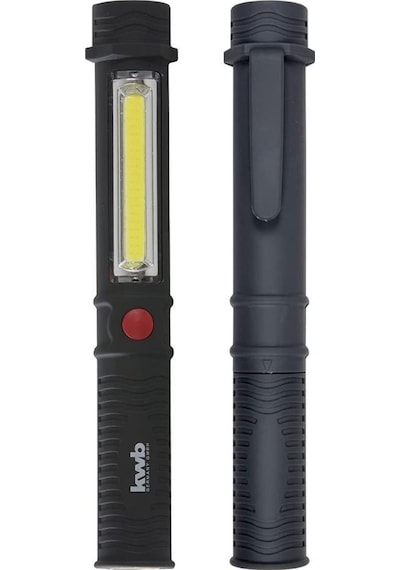 Kwb 49948695 Cob-Led Mıknatıslı Klipsli Kamp Feneri 165 MM Siyah