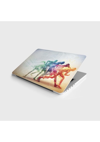 Laptop Sticker Notebook Kaplama Etiketi Running