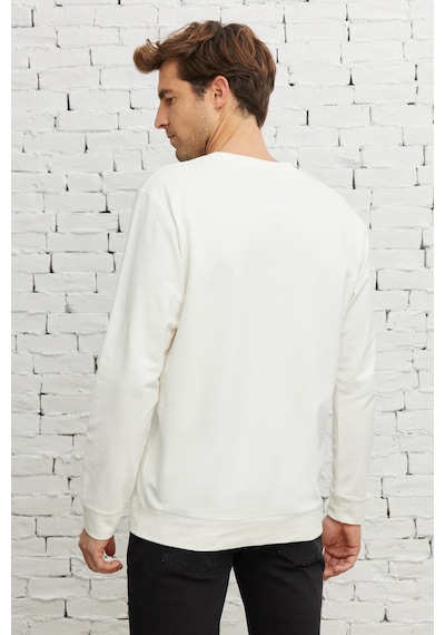 AC&Co / Altınyıldız Classics ERKEK EKRU Standart Fit Normal Kesim Bisiklet Yaka Sweatshirt Ekru AC&Co / Altınyıldız Classics ERKEK EKRU Standart Fit Normal Kesim Bisiklet Yaka Sweatshirt Ekru