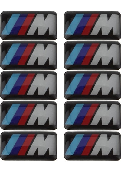 Bmw M Direksiyon Jant Sticker Logo Amblem 11 Mm 19 Mm 4 Adet