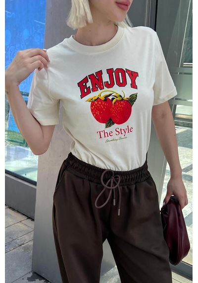 Madmext Beyaz Bisiklet Yaka Pamuklu Kısa Kollu Kadın T-shirt Mg2150-beyaz Beyaz
