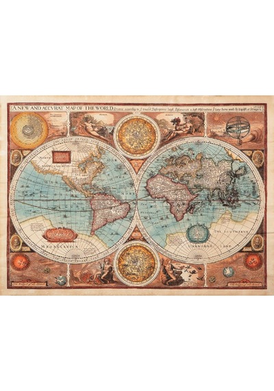Nova Puzzle 1000 Parça 1626 Eski Dünya Haritası - Andrey Burmakin