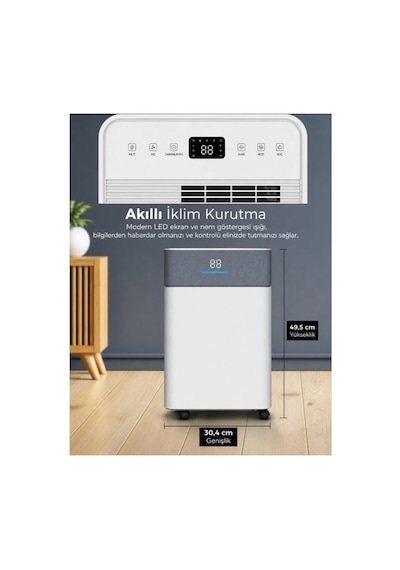 Tr Trotec Ttk 63 E Wifi Nem Alma Cihazı Akıllı Nem Kontrolü Ve İyonizerli Hava Konforu Diğer