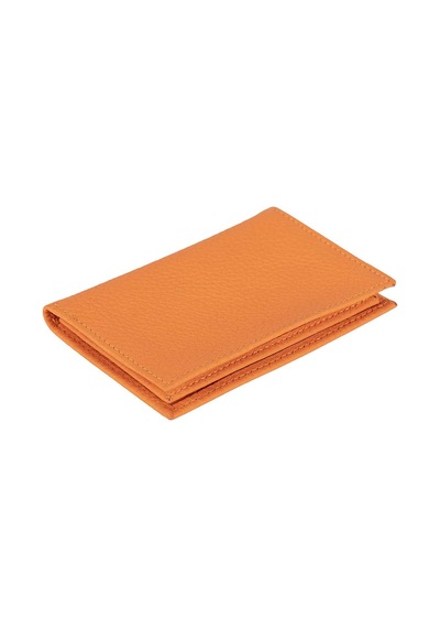 Bloominbag Bloomcard Verta Burnt Orange Hakiki Deri Dikey Kartlık Turuncu