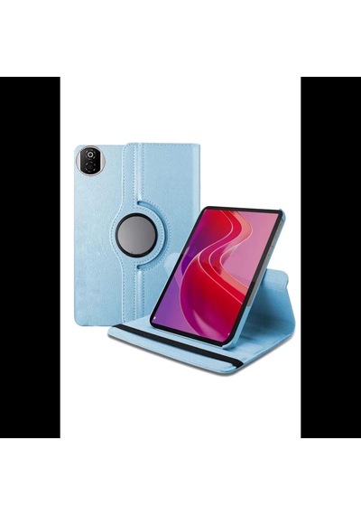 Huawei Honor Pad X7 360 Tablet Deri Kılıf - Mavi Diğer