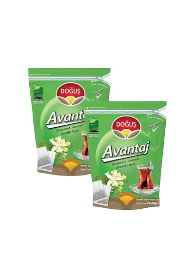 Doğuş Avantaj Bergamot Aromalı Demlik Çay 2'li 25 x 40 G
