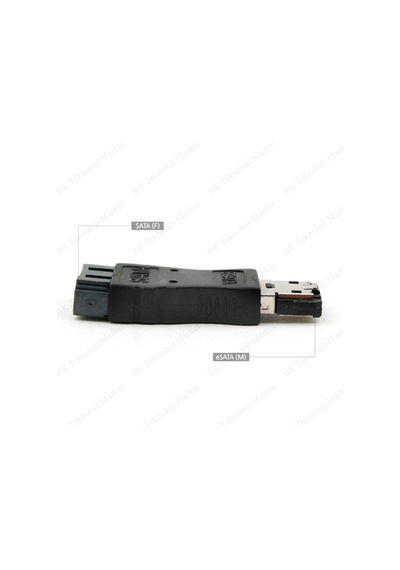 Sata 7 Pin Dişi - Esata Erkek Uzatma Adaptörü