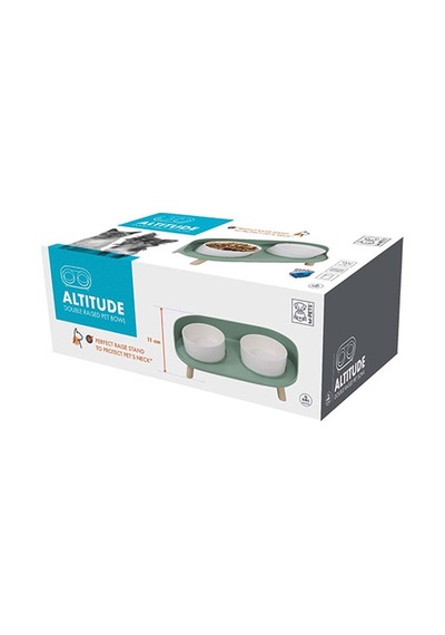 M-pets Altitude Standlı Mama Kabı 2x450 Ml 244-51039.01