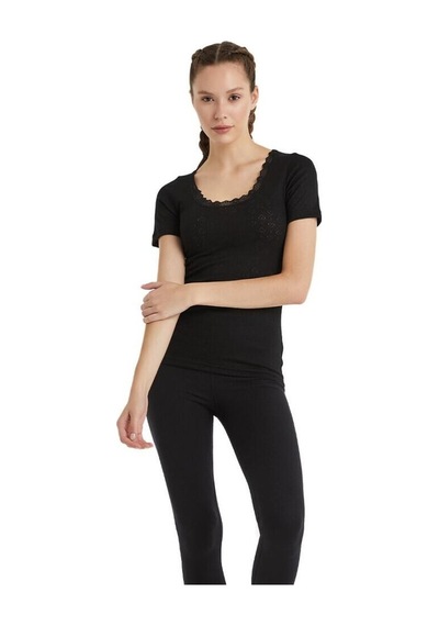 Blackspade Kadın Kısa Kol Level 1 Siyah Thermal C7t6n2o1 001