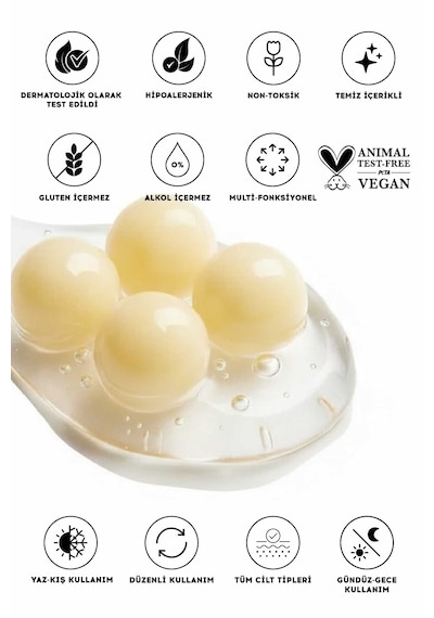 Cream Co. Leke Karşıtı Cilt Tonu Eşitleyici C Vitamini içeren Nemlendirici Kapsül Yüz Kremi 50 ML