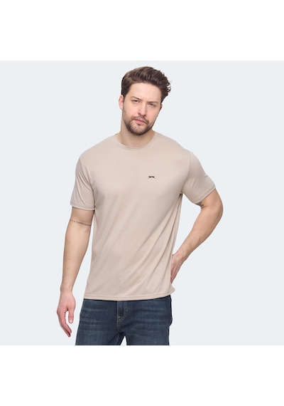 Slazenger KRATER Erkek  Bej Tişört